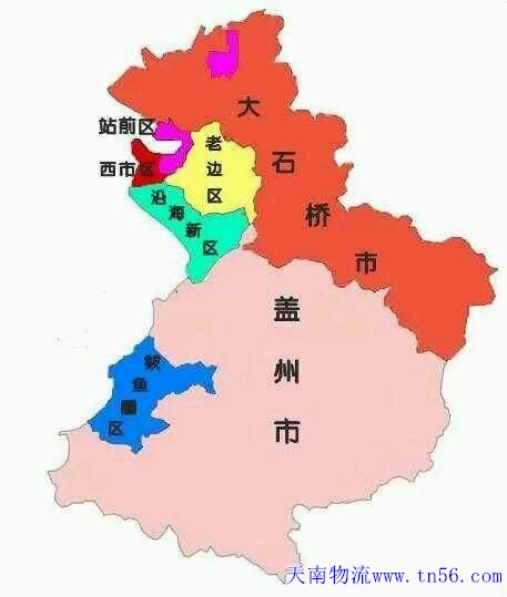 天南物流營(yíng)口地圖