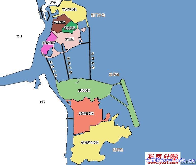 惠州到澳門物流地圖